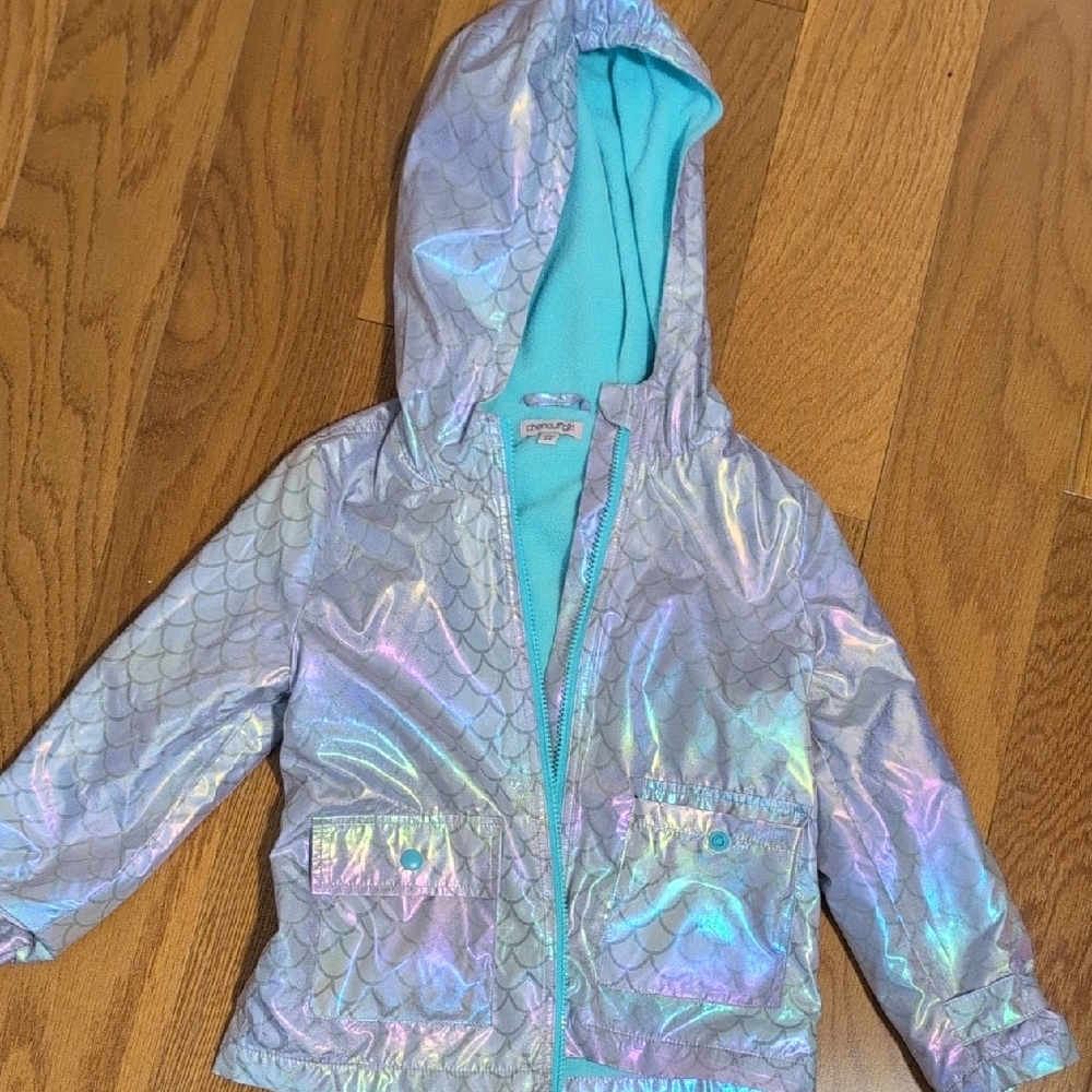 Iridescent Kids Jacket with Hood